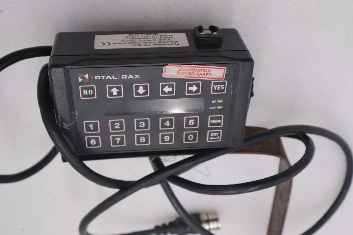Used TOTALTRAX EM1302-T TRI-AXIAL ACCELEROMETER INPUT 12-48VDC/3amps STOCK #2685