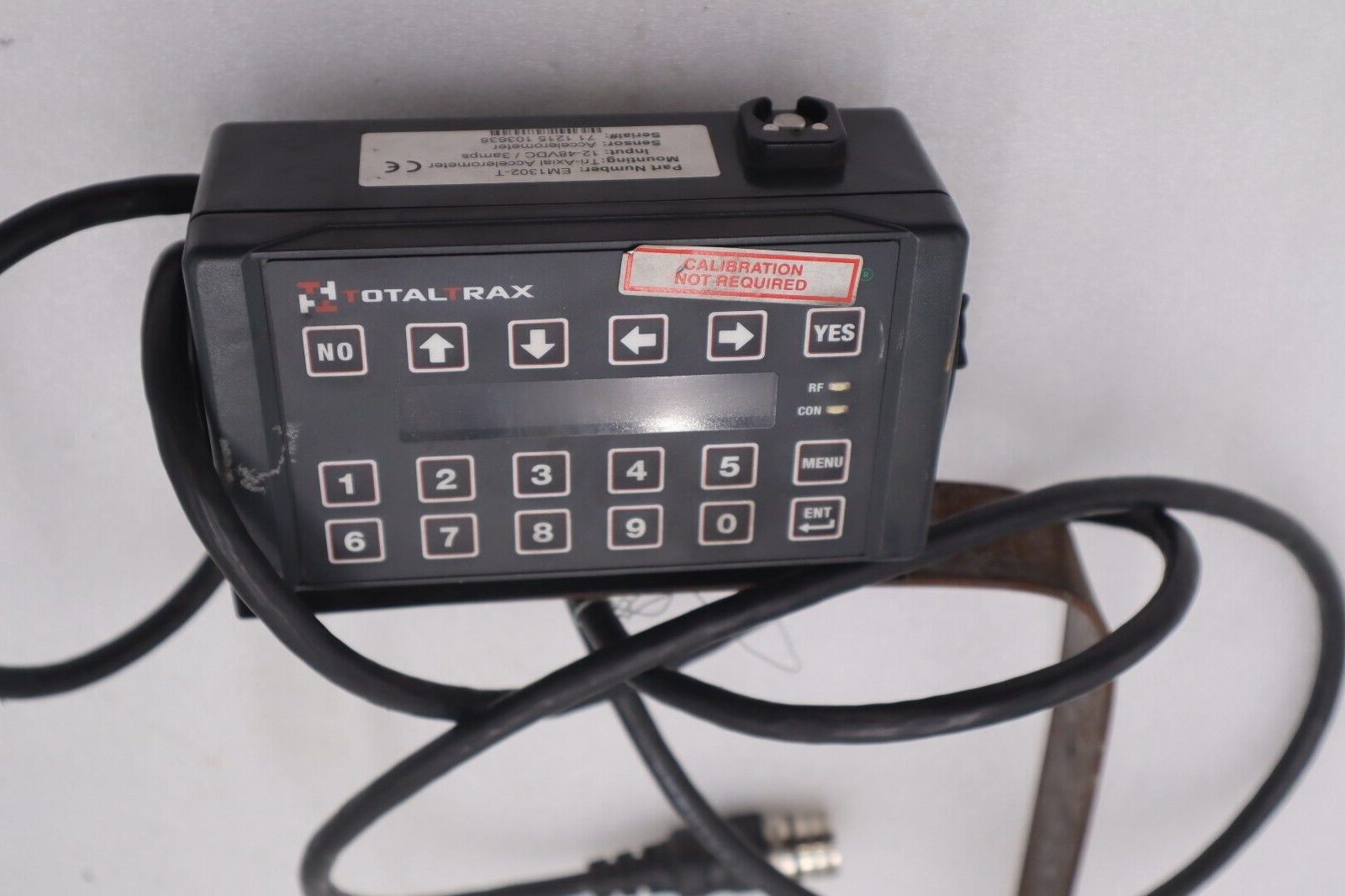 Used TOTALTRAX EM1302-T TRI-AXIAL ACCELEROMETER INPUT 12-48VDC/3amps STOCK #2685