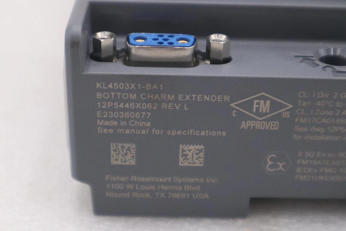 Used Emerson DeltaV KL4201X1-BA1 CHARM BASEPLATE USED UNIT STOCK 2911A