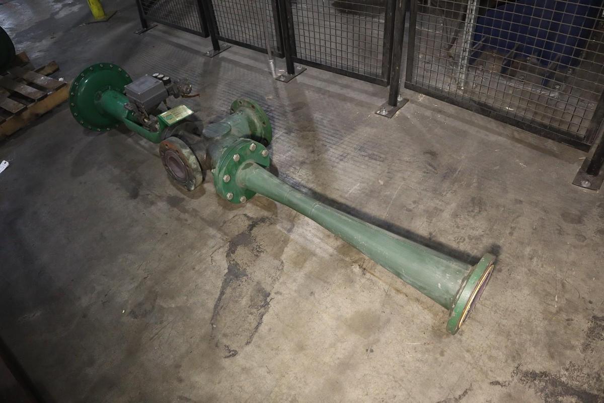 Used Fisher Control Valve Fulton Boiler Steam Valve With Pneumatic Actuator