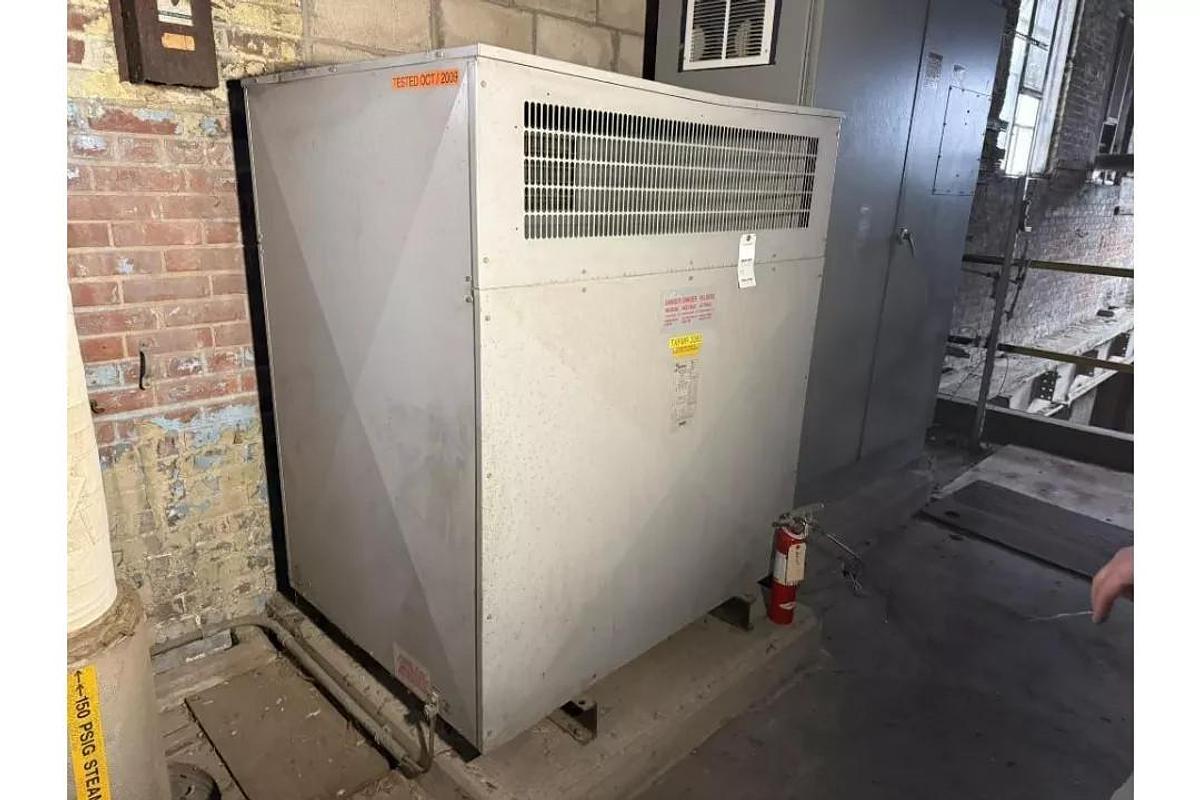Used 500 KVA HAMMOND 4160V/ 480V DRY TYPE TRANSFORMER PART K500SKC