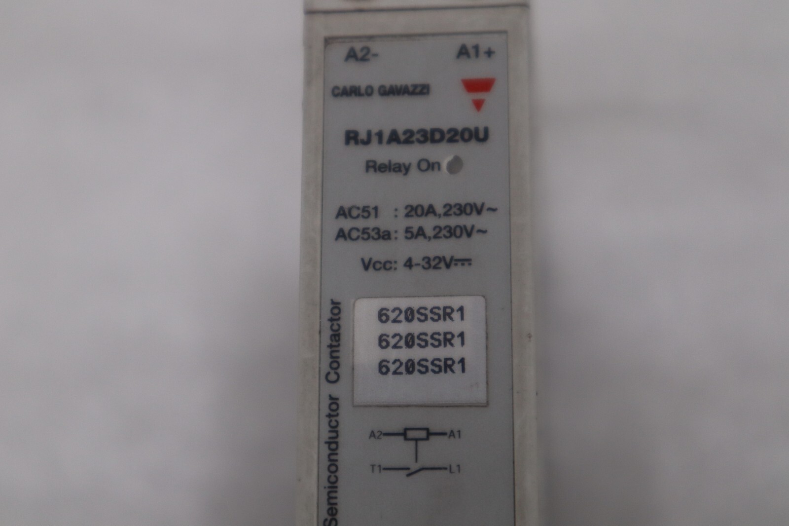 Used Carlo Gavazzi RJ1A23D20U Solid State Relay Semiconductor Contactor STOCK K-154-B