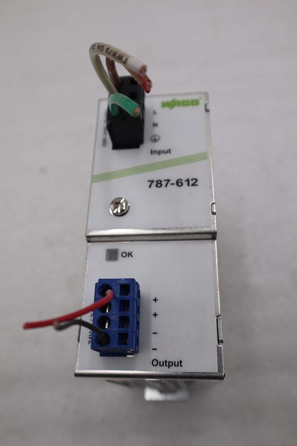 Used WAGO 787- 612 SWITCHED MODE POWER SUPPLY CLASSIC 1-PHASE STOCK L-165-A