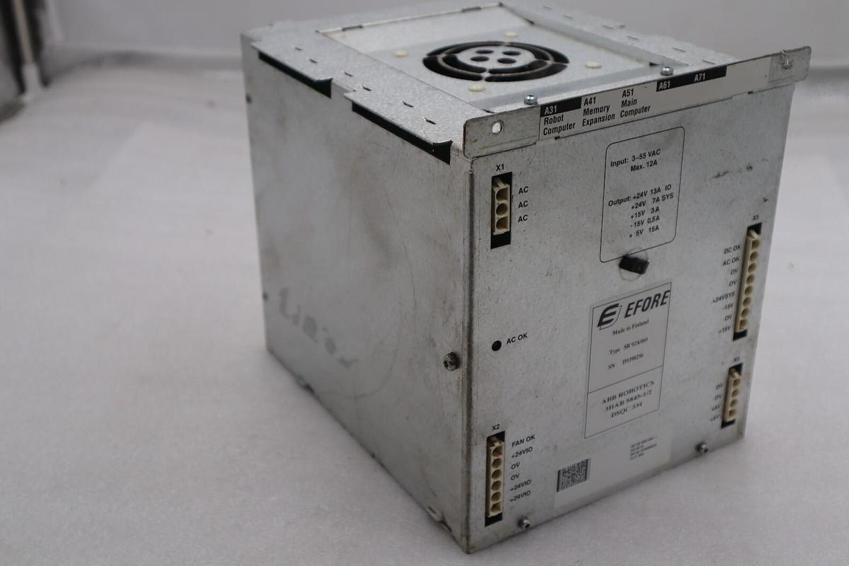 Used Efore ABB SR92A060 Power Supply Module 3HAB 5845-1/2 STOCK 3190