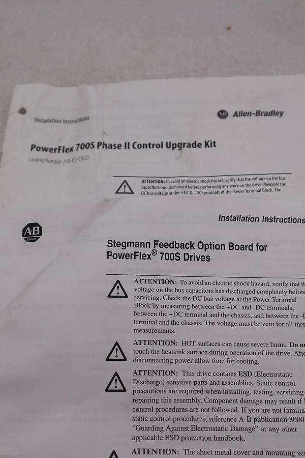 ALLEN BRADLEY 20DD022A3EYNANABE Ser. A POWERFLEX 700S DRIVE 480V 15 HP STK 3517