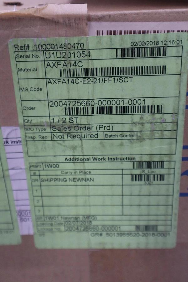 NEW BOX YOKOGAWA AXFA14C-E2-21/FF1/SCT ADMAG AXF MAGNETIC FLOWMETER STOCK G77A