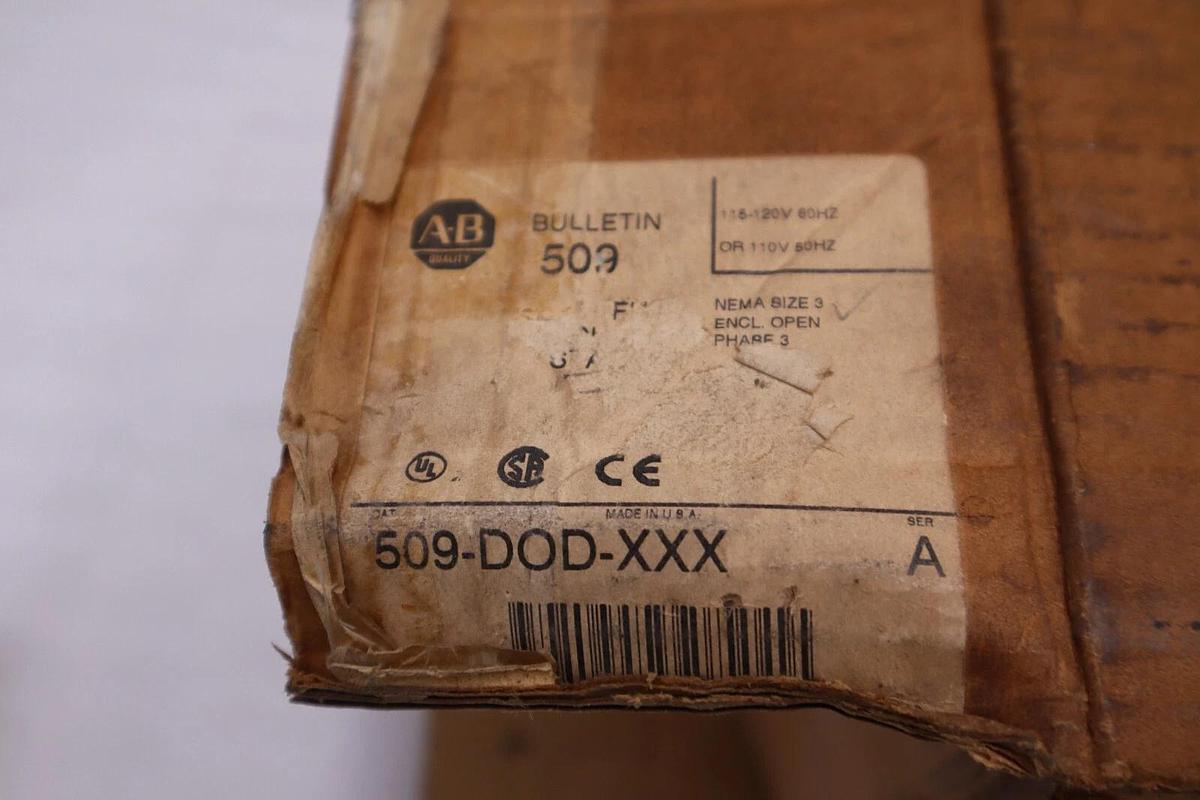 Allen Bradley 509D0DXXX / 509-DOD-XXX SIZE 3 STARTER AB NEW IN BOX STOCK H1029