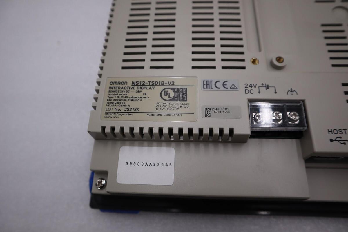 Used New NO BOX OMRON NS12-TS01B-V2 Interactive Display Color Touch Panel STOCK 2923A