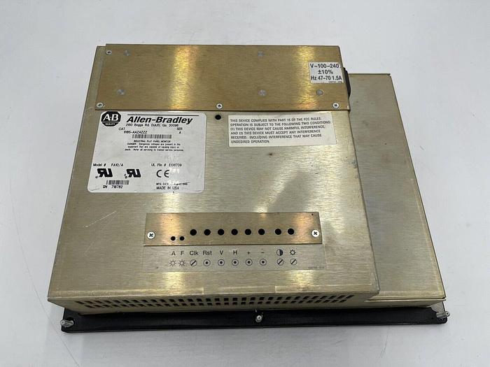 Used 6185-AAZAZZZ ALLEN BRADLEY TOUCHSCEEN PANEL MONITOR STOCK 1257