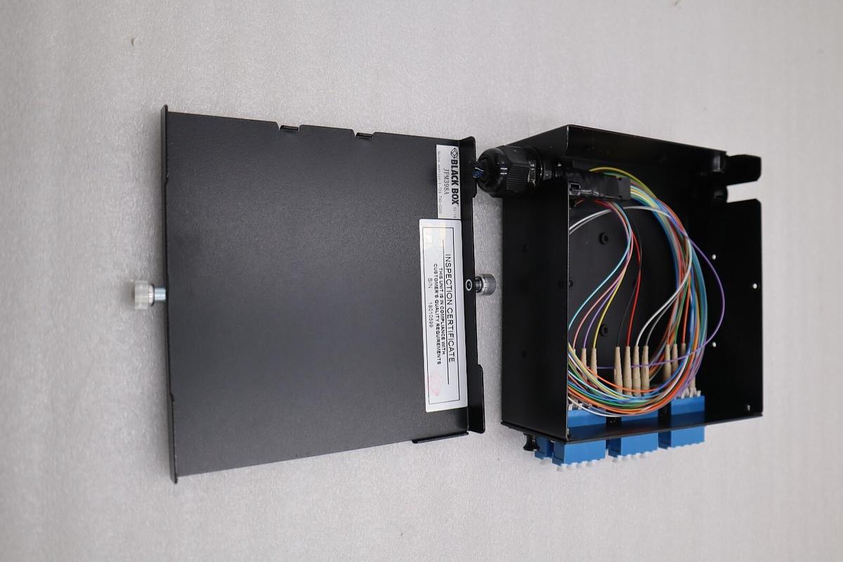 Used Black Box JPM398A JPM39 Series DIN Rail Mini Fiber Enclosure STOCK K-1116-A