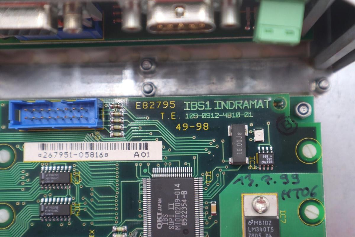 Used INDRAMAT 109-0912-4B10-01 BOARD IBS1 INDRAMAT #830A