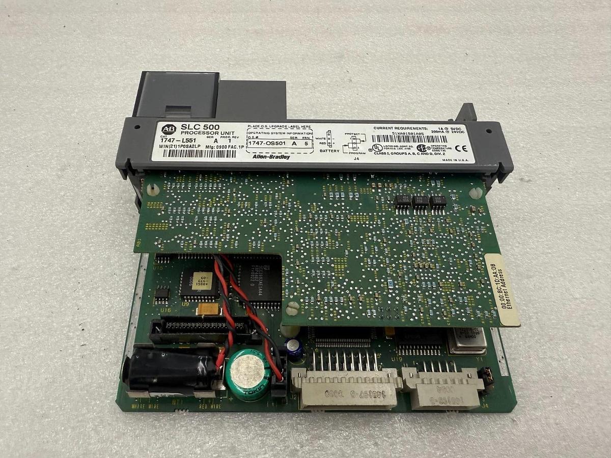 Used Allen Bradley 1747-L551 SLC 500 SLC 5/05 CPU Processor Controller Ser A STOCK H1