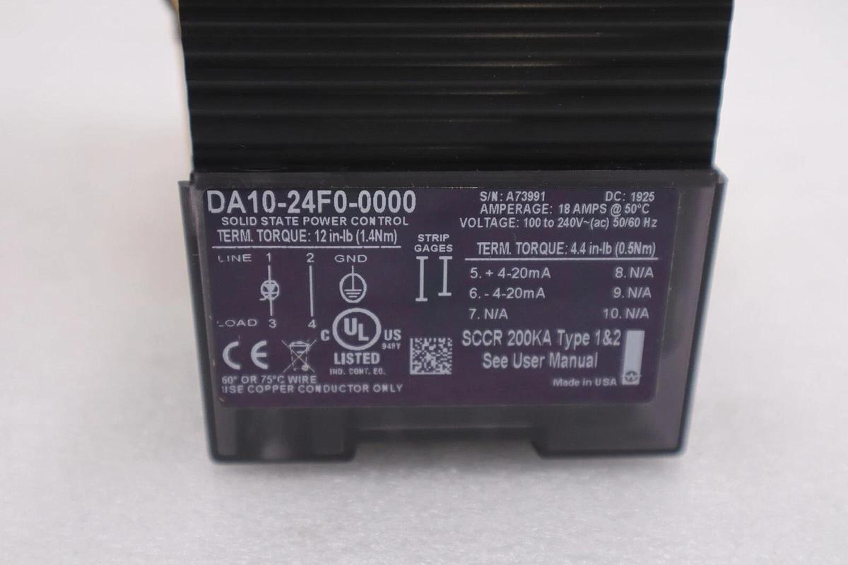 Used WATLOW DIN-A-MITE DA10-24F0-0000 / DA1024F00000 (BRAND NEW) STOCK G767A