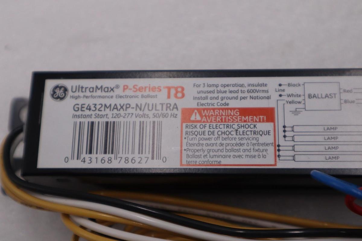 Used LOT OF 3 NEW OPEN BOX GE Lighting Ballast GE432MAXP-N-ULTRA STOCK H1279