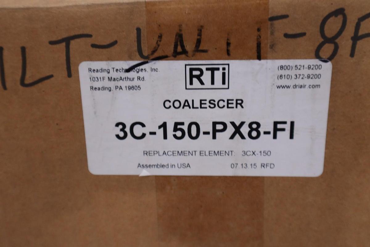 Reading Technologies Inc 3C-150-PX8-FI Coalescer Poly Bowl - STOCK GF1184