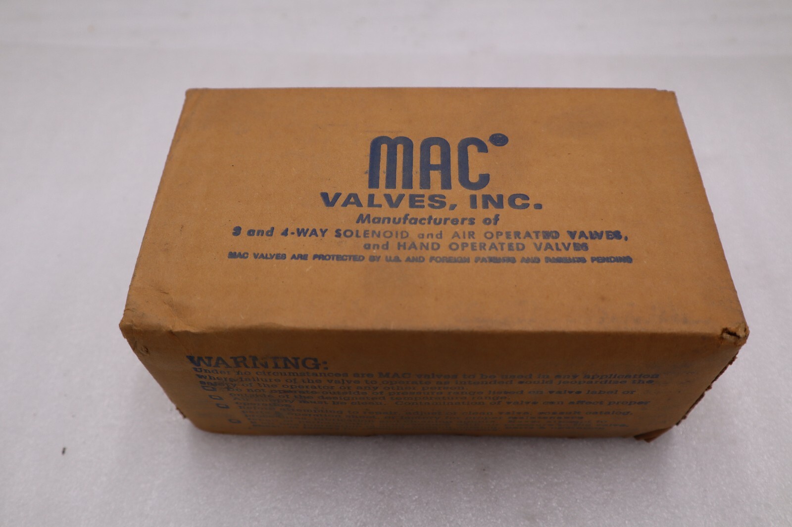 Used NEW NO BOX MAC 257B-114JC 110/120V 150PSI NSNP STOCK H820