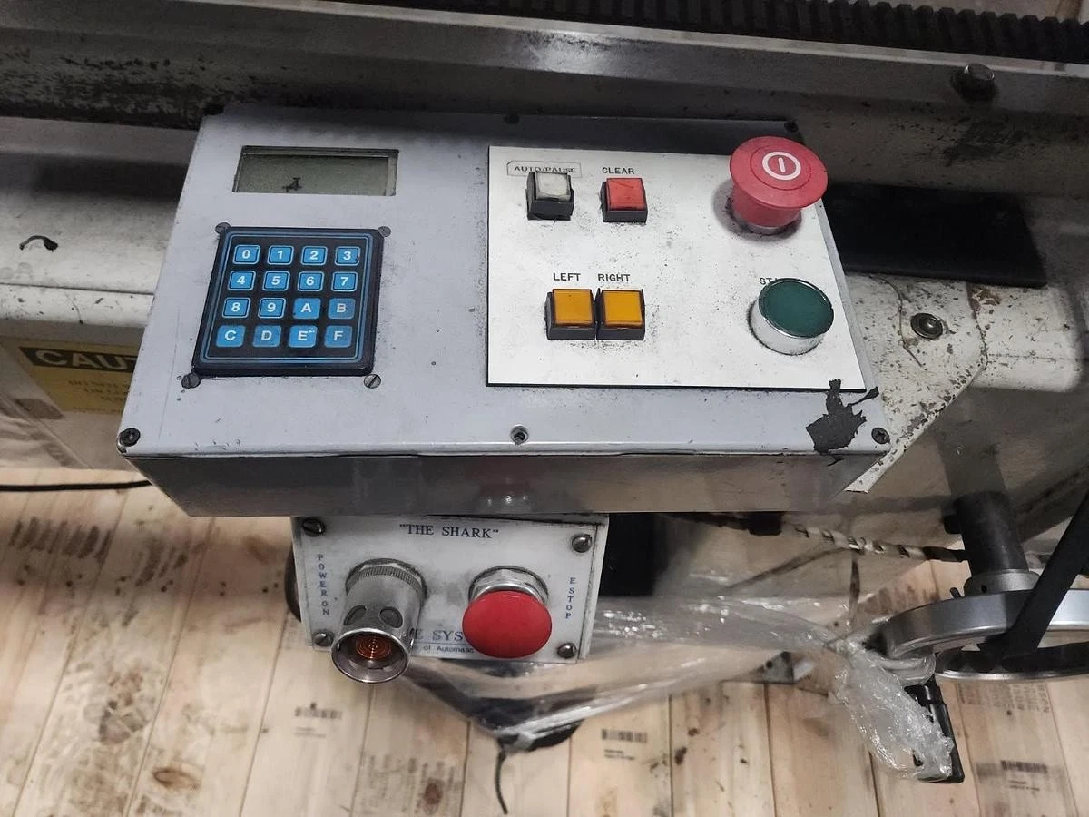 Used 120" WIDE AUTOMATIC HANDLING MODEL SHARK-10 CORE CUTTER 3" CORES