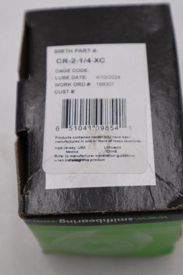 Used Smith Bearing Company CR-2-1/4-XC Crowned Cam Follower STOCK H816A