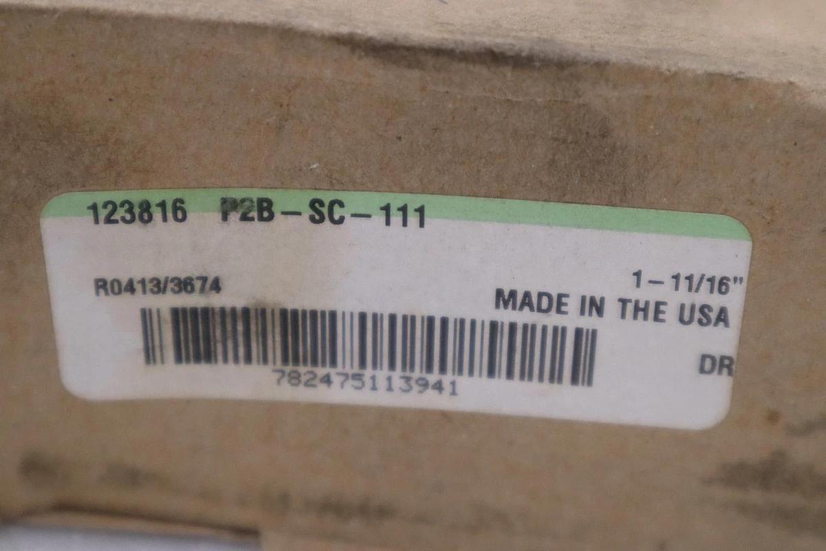 NEW OPEN BOX Dodge  123816 P2B-SC-111 Pillow Block Bearing 1-11/16" STK CC122