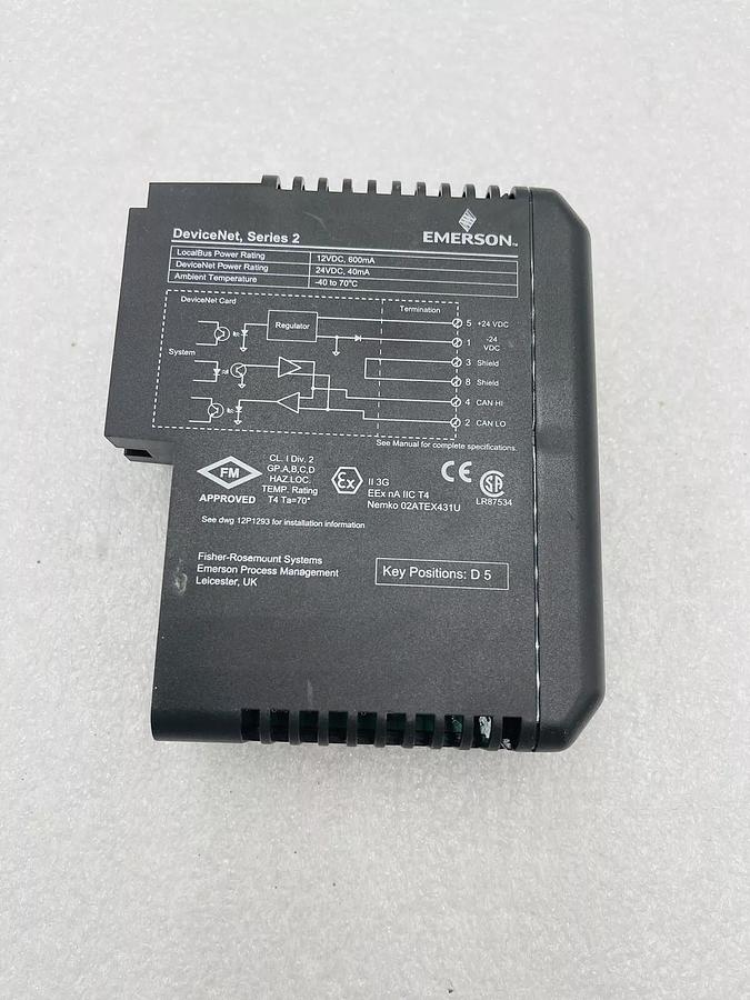 Used EMERSON DELTAV KJ3244X1-BA1 SERIES 2 DEVICE NET CARD #K-2497