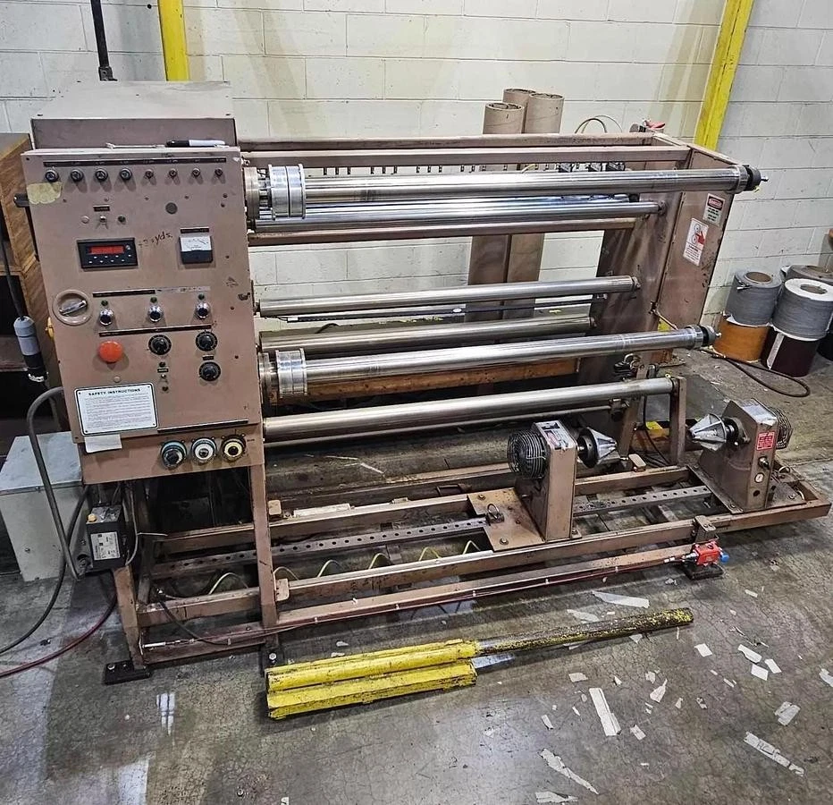 Used 64" WIDE VOORWOOD DUPLEX SLITTER REWINDER MODEL S64-24/24S