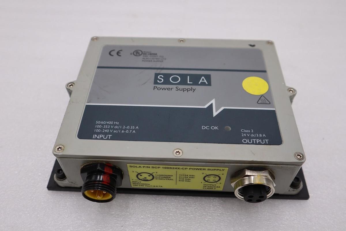 Used LOT OF 2 - SOLA SCP 100S24X-CP POWER SUPPLY 50/60/400HZ STOCK H1716