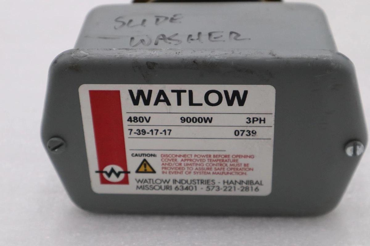 Used Watlow 7-39-17-17 Immersion Heater 0739 3 Phase 480V Thermal Element STOCK H1544