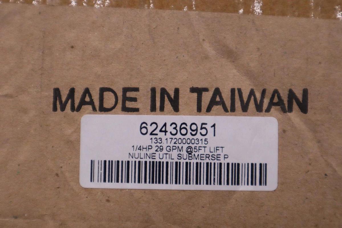 Used PRO PUMP Submersible Pump 1/4 HP 120 Volt 133.1720000315 STOCK H1184