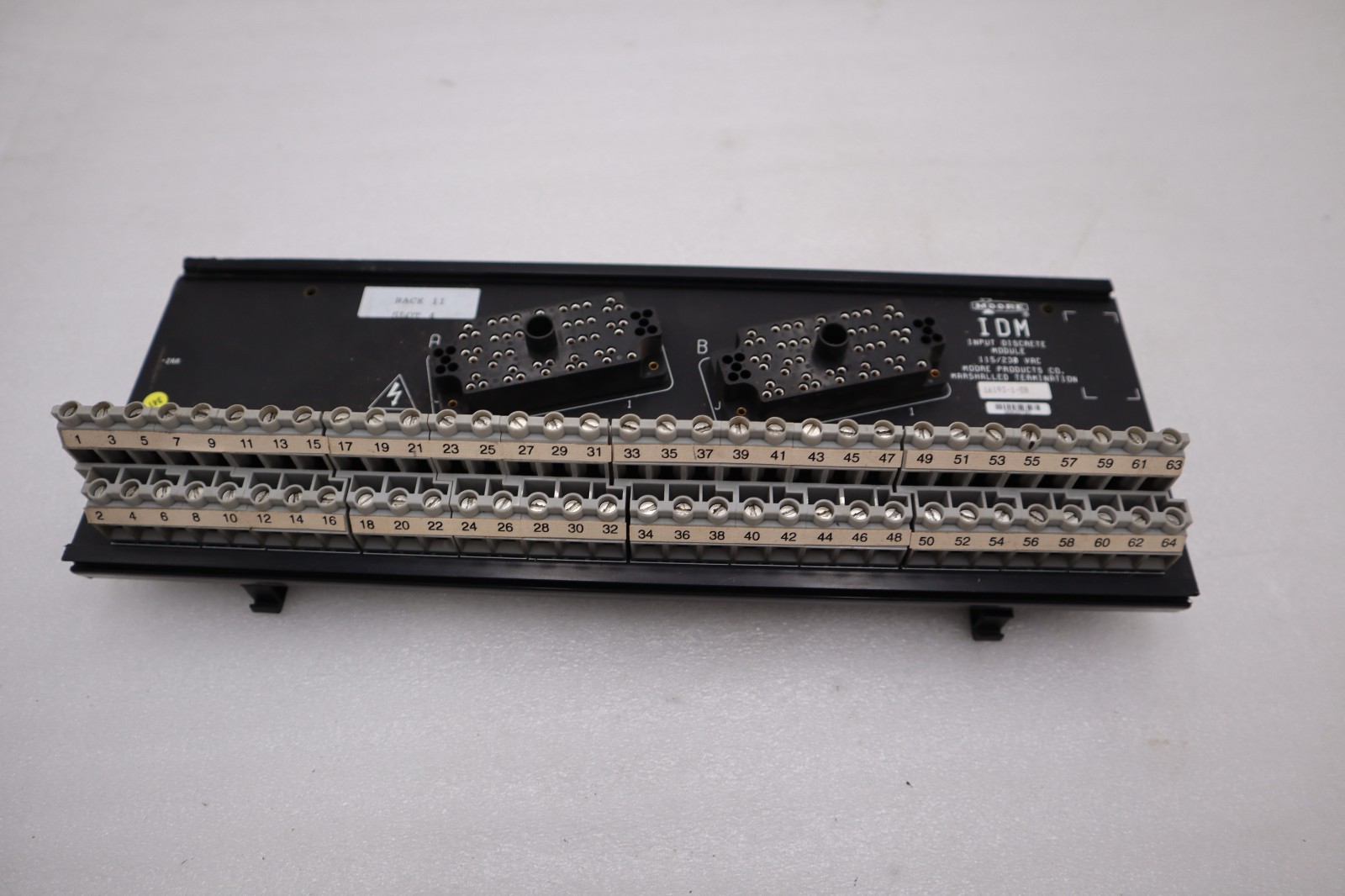 Used MOORE INDUSTRIES 16193-1-0B / 1619310B TERMINAL ASSEMBLY STK H1494