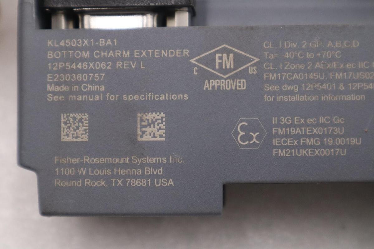 Used EMERSON KL4503X1-BA1/ 12P5446X062 REV L STOCK 1831B