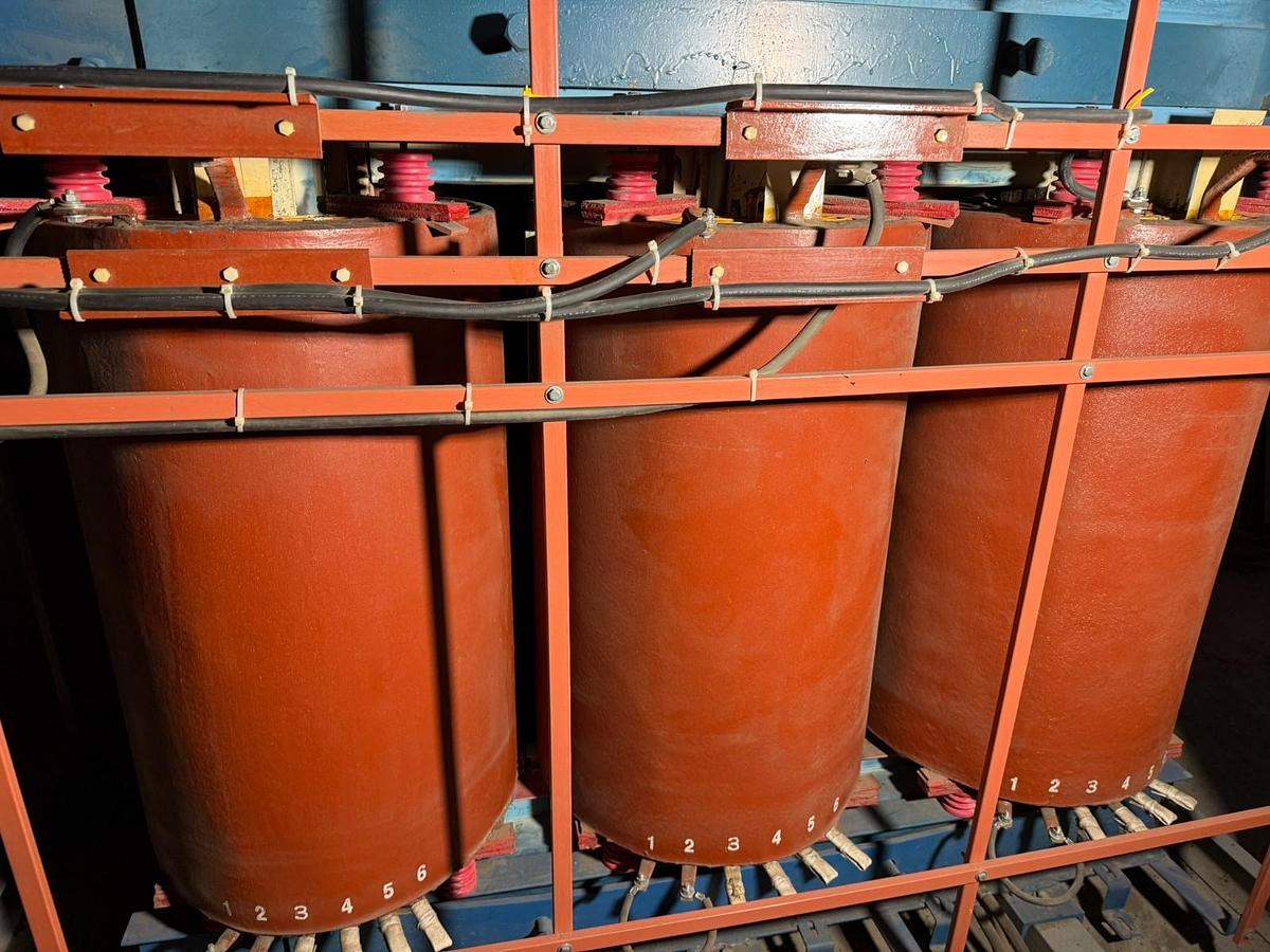 Used Virginia 1500 kVA 13800 Delta to 600Y 3PH Dry Type Transformer Copper Windings