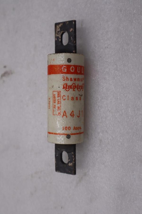 Used LOT OF 3 - Mersen A4J100 100Amp Fast-Acting Class J Fuse - STOCK GF631A