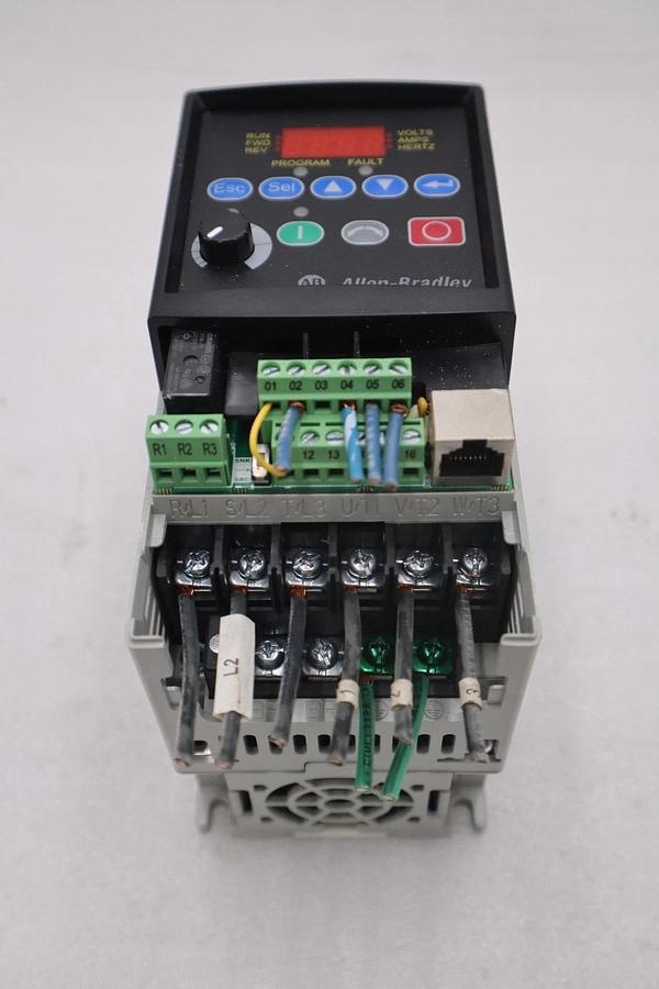 Used Allen Bradley 22A-D2P3N104/A PowerFlex 4 AC Drive 480V 3Ph 1HP 2.3A STOCK H90A
