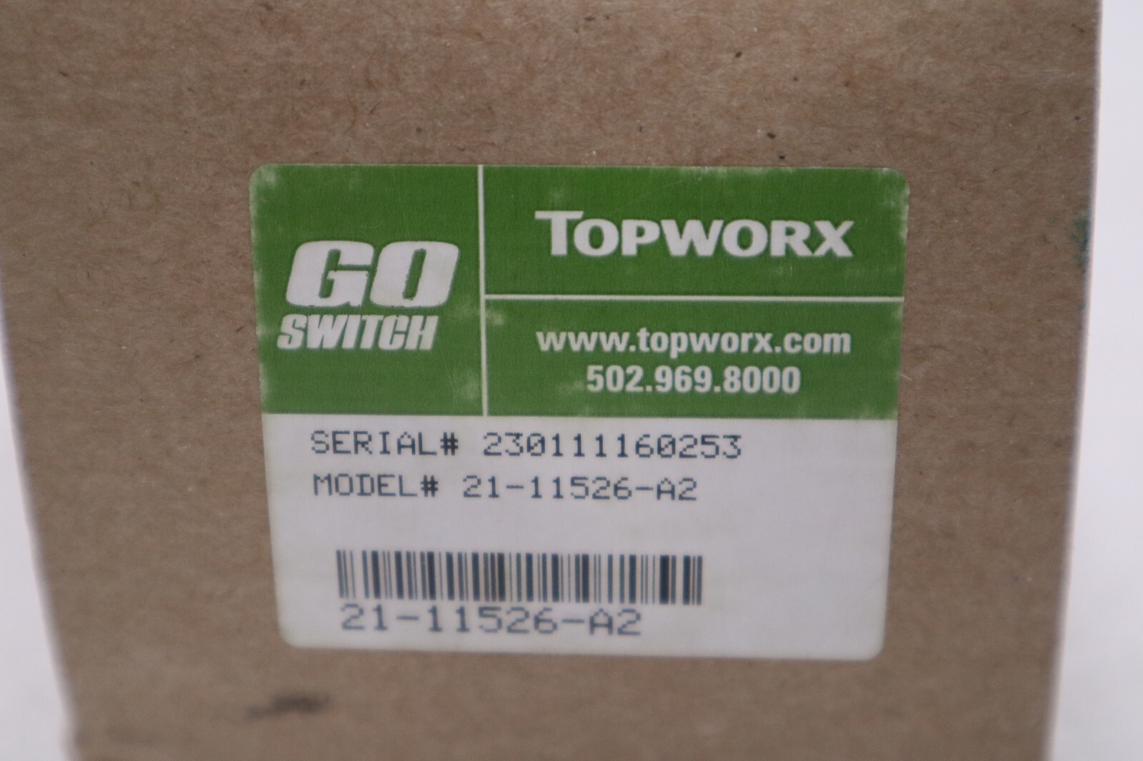 Used NEW OPEN BOX Topworx 21-11526-A2 PROXIMITY LIMIT SWITCH GO SWITCH STOCK G275A