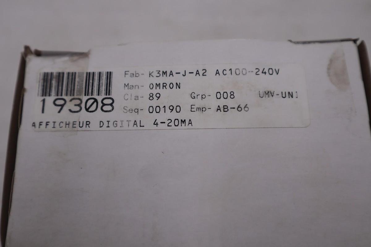 Omron K3MA-J-A2 Digital Panel Meter - NEW IN BOX - STOCK GF532A
