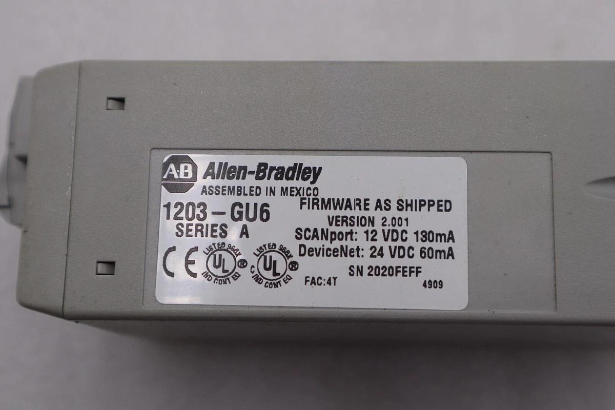 Used ALLEN BRADLEY 1203-GU6 SERIES A - USED STOCK K-065-A