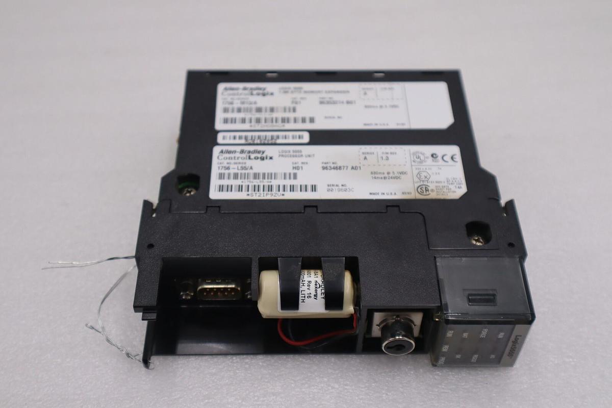 Used Allen Bradley 1756-L55 /A W 1756-M13 ControlLogix Processor STOCK 849C