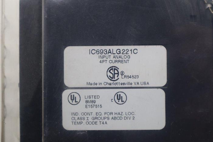 FANUC IC693ALG221G INPUT ANALOG 4PT CURRENT STOCK #L-544-C