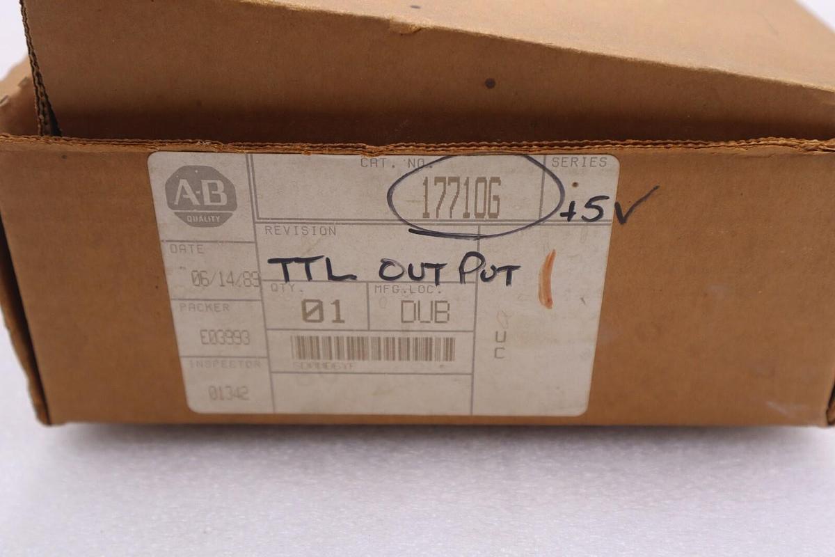 Used ALLEN-BRADLEY 17710G TTL OUTPUT MODULE +5V STOCK #3238