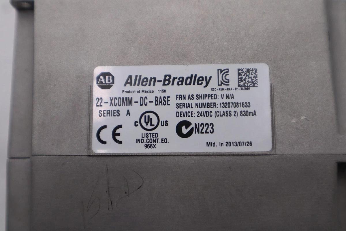 Used Allen-Bradley 22-XCOMM-DC-BASE Series A DSI External Com Adapter  STOCK K-1556C