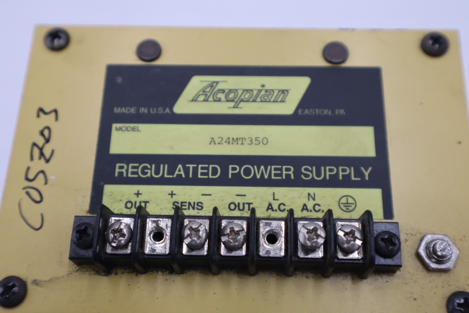 Used Acopian A24MT350 Regulated Power Supply STOCK H1135