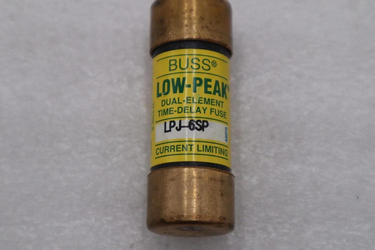 LOT OF 9 - BUSSMANN LOW PEAK LPJ-6SP FUSE - STOCK H596A