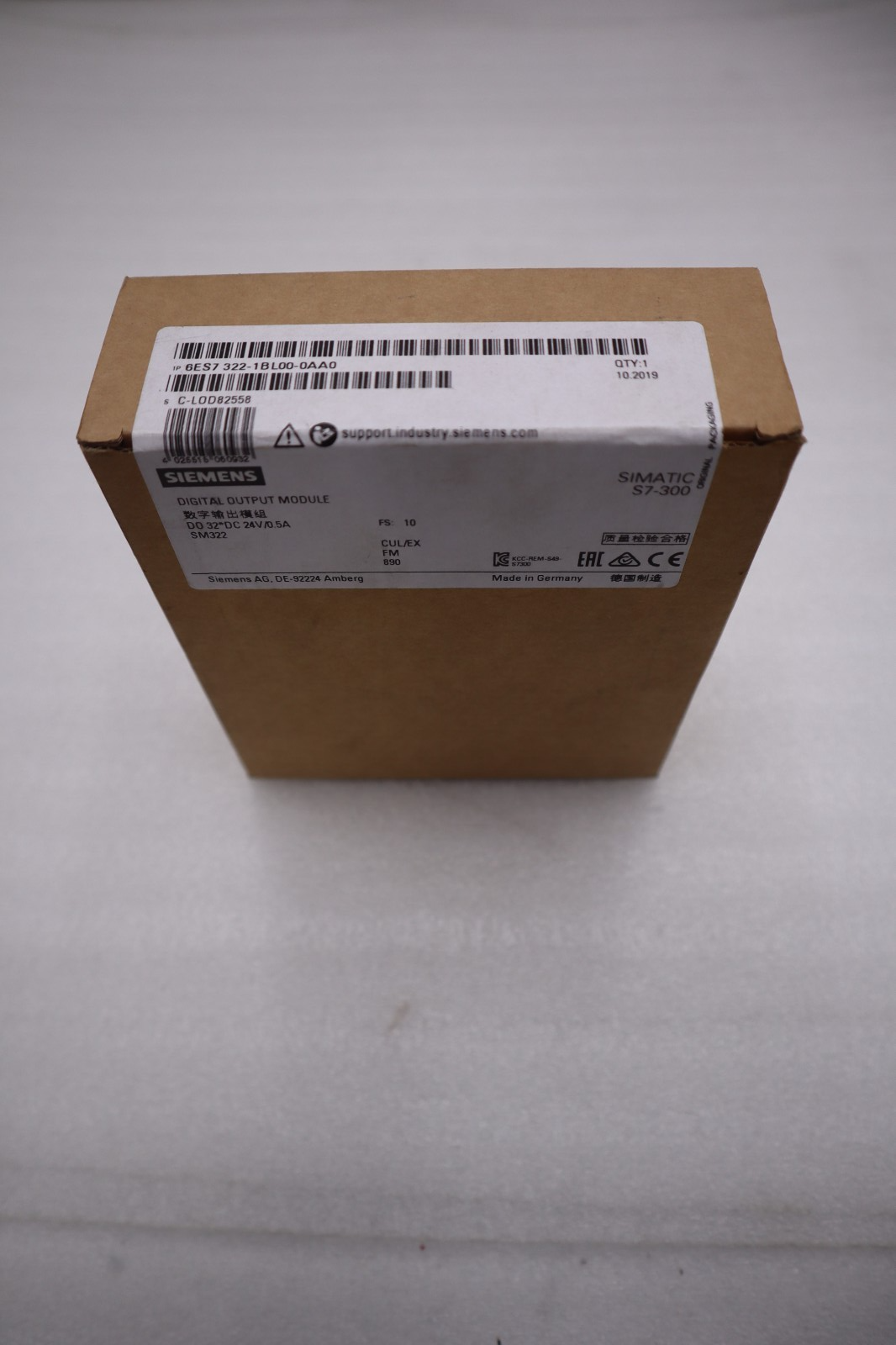 Siemens 6ES7 322-1BL00-0AA0 DIGITAL OUTPUT MODULE SIMATIC S7-300 NEW STOCK H25A