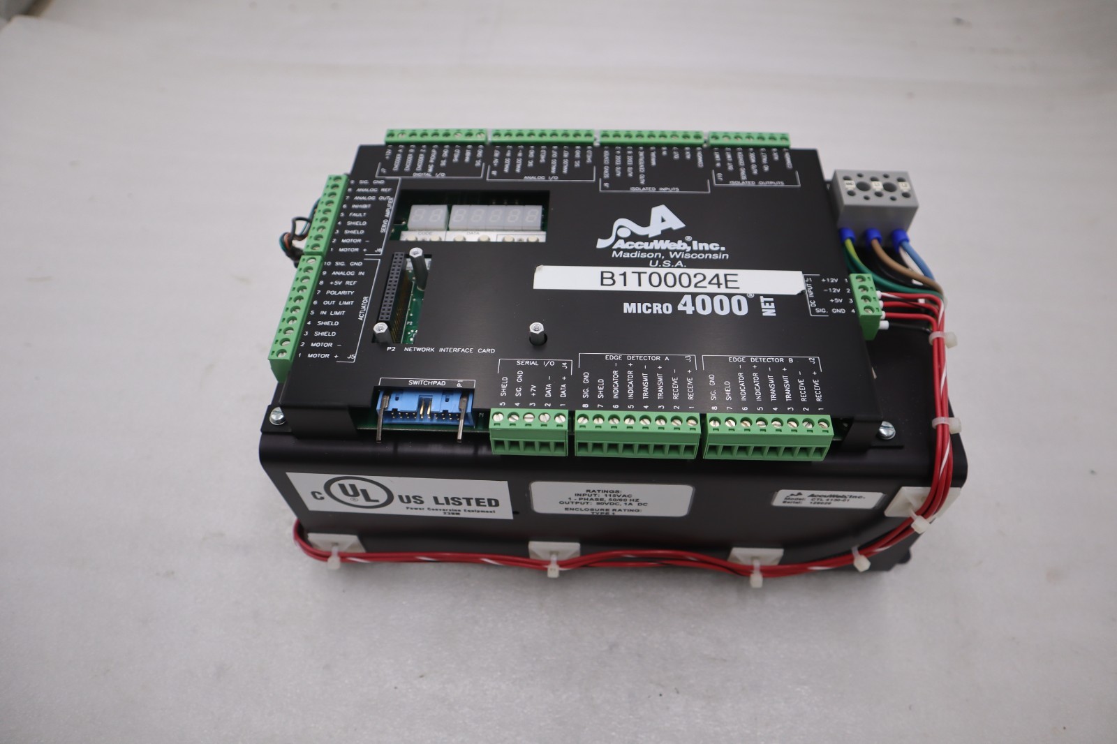 ACCUWEB CTL4130-01 115VAC - NEW - STOCK 2700A
