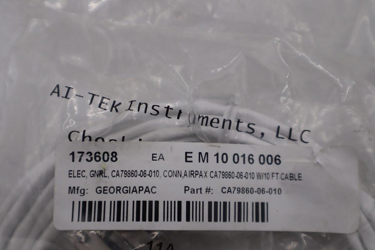 NEW AI-TEK INSTRUMENTS CA79860-06-010 COMPATIBLE 2 PIN CONNECTOR / 10 FOOT CABLE