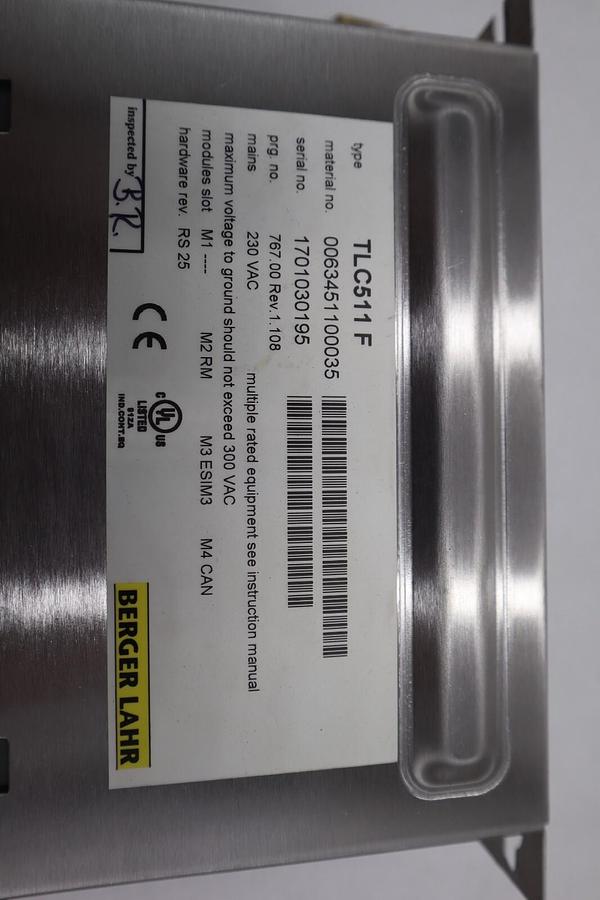 Used Bereger Lahr TLC511 F Servo Drive POSITIONING CONTROLLER 5 AMP STOCK B-696