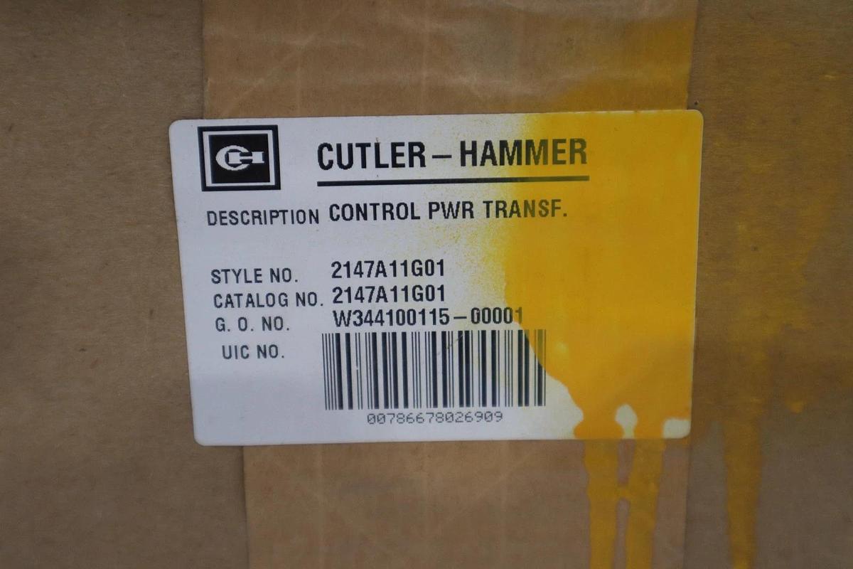 Used Cutler Hammer 2147A11G01 Control Power Transformer - NEW IN BOX - STOCK GF873