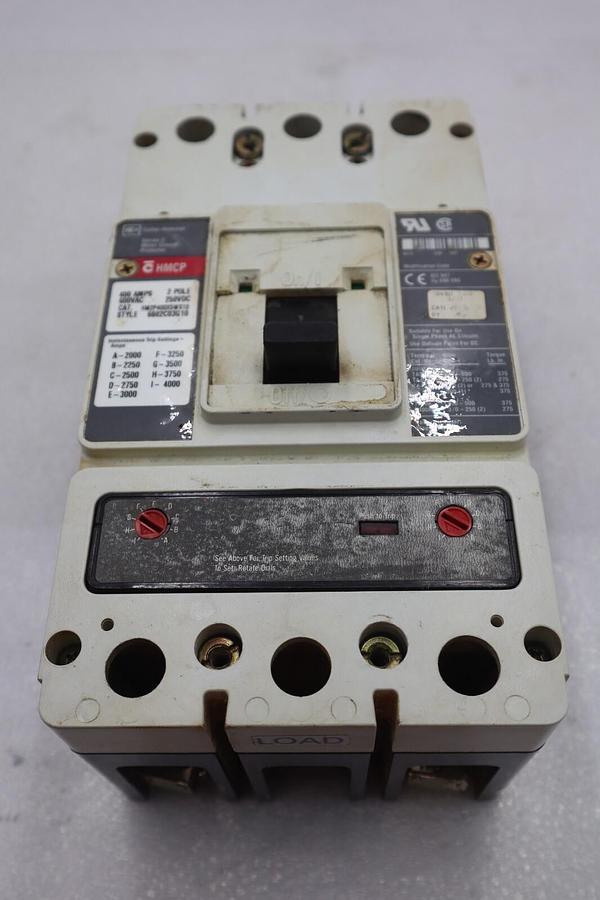 Used CUTLER-HAMMER HM2P400X5WS10 MOTOR CIRCUIT PROTECTOR SERIES C 600VAC STOCK #3221
