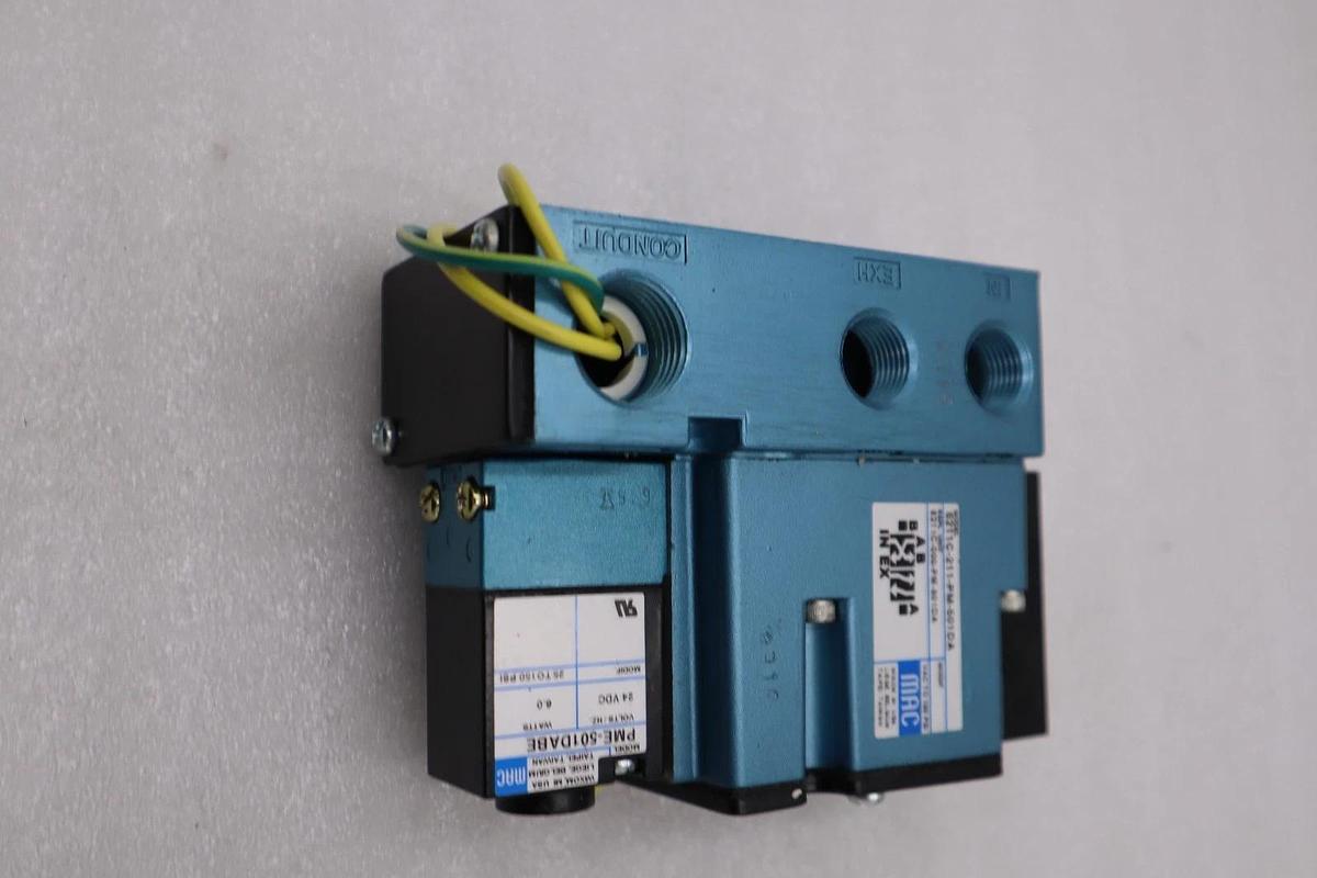 Used NEW MAC 6211C-211-PM-501DA SOLENOID VALVE 4-WAY SINGLE SOLENOID STOCK H1474