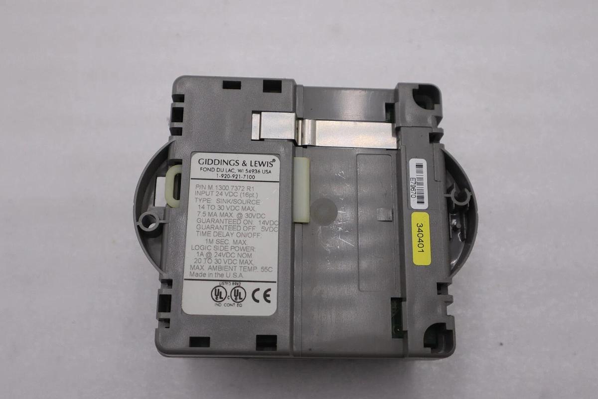 Used GIDDINGS & LEWIS M.1300.7372 R1 Input Module 24VDC SINK/SOURCE STOCK 626-D